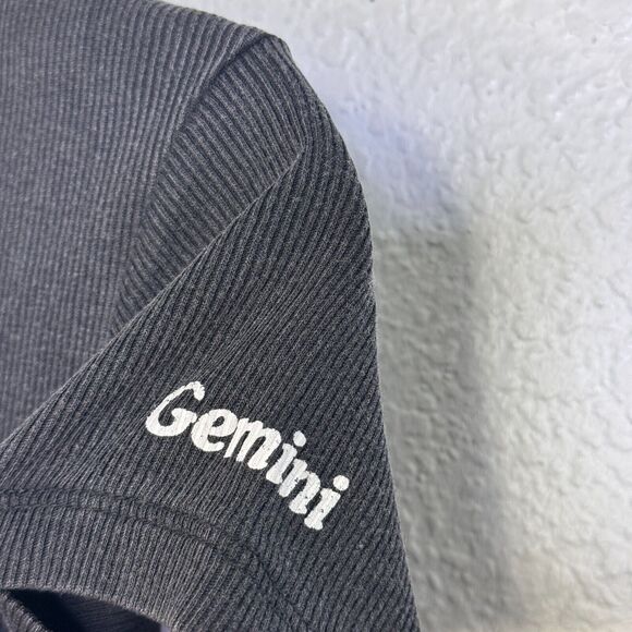 The Laundry Room Black Crop Top with White Gemini Symbol - Picture 7 of 9